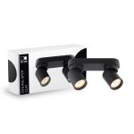 D'Lite Ceiling Spot Clio Black Tiltable| Suitable for 2x GU10