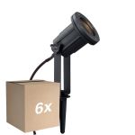 Multipack 6x Nordlux Spike Light Aluminium Black | Suitable for GU10