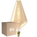 Multipack 6x Calex XXL Vienna Gold LED E27 Filament 4W 320lm- 822 Extra Warm White | Dimmable