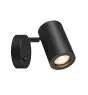 SLV Enola B Wall Light Aluminium Black | Suitable for 1x GU10 