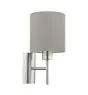 Eglo Wall Light Pasteri Steel Satin Nickel | IP20 - Suitable for 1x E27 